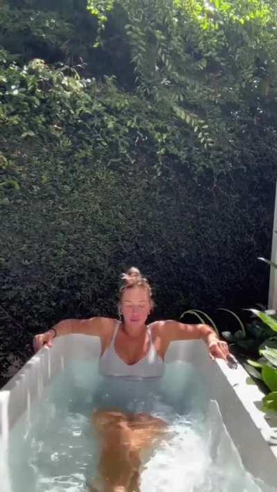 Stassie, taking a dip, via tiktok 