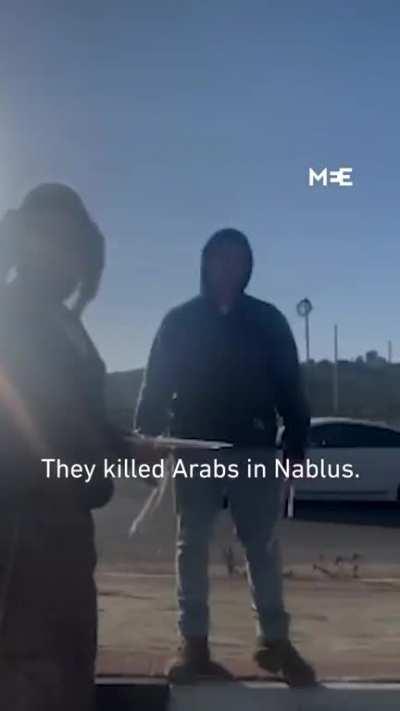 Israelis giving out sweets, dancing and celebrating the murder of 11 Palestinians the youngest 14 years of age & the oldest 72 and the wounding of 102 Palestinians by the Israeli military yesterday in the Palestinian city of Nablus