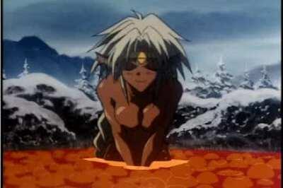 Aisha lava bath [Outlaw Star]