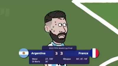 How Messi won the world cup final Qatar 2022 comics