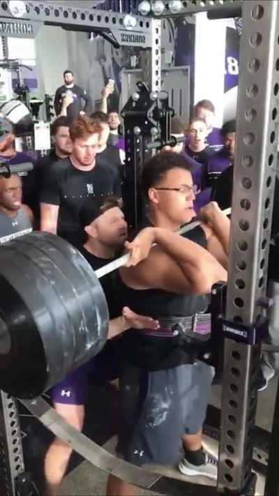 I used AI to make David Attenborough narrate this guy squatting nearly 500lbs