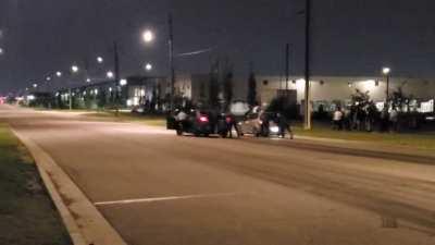 Realizing Calgary Police are watching them, street racers come up with a way to race without breaking the law (from last September)