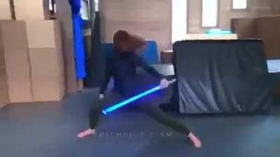 Wielding light Saber