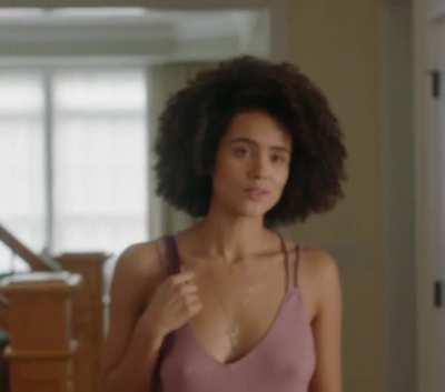 Nathalie Emmanuel in 'Holly Slept Over' (2020)