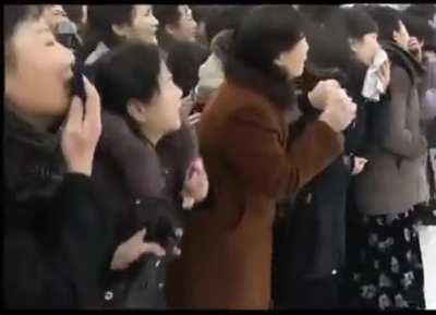 North Koreans putting on a grieving performance during Kim Jong-il’s funeral to avoid punishment