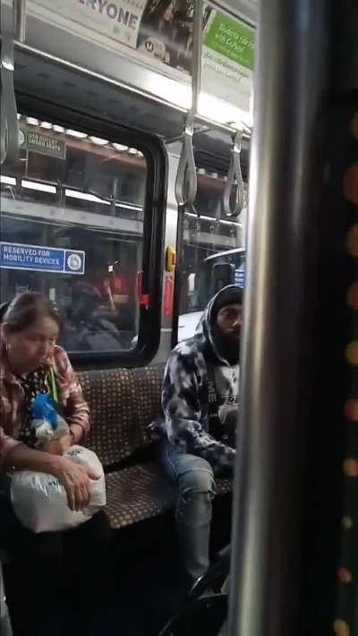 Karen attacks an innocent man on L.A City Bus