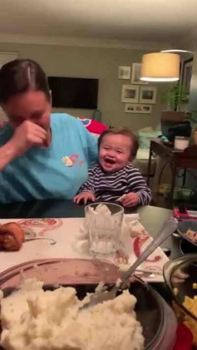 Baby laughs are just the best