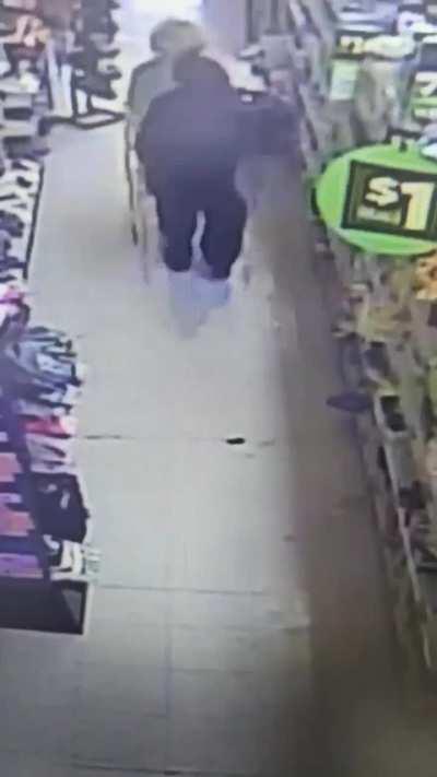 Customer pooped pants in aisle