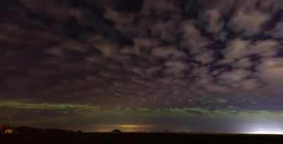 Sometimes the clouds that block the Northern Lights turn out cool too