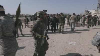 Peshmerga unit attacks ISIS fighters in an abandoned school in Kirkuk