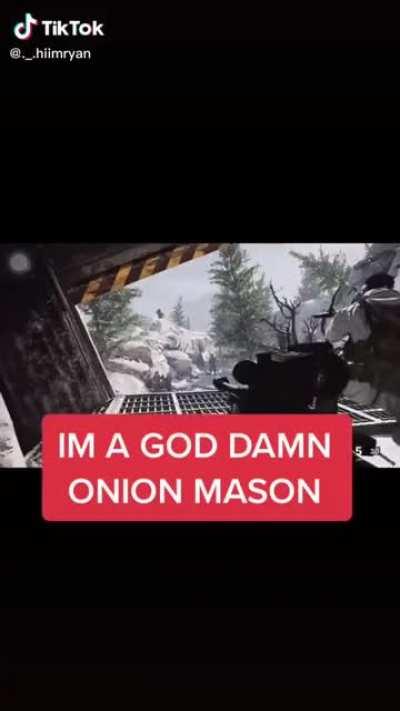 Woods is an onion?!?! 😮😲🤯