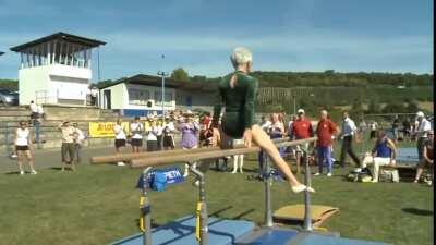 Johanna Quaas, the oldest gymnast in the world at 95 years old