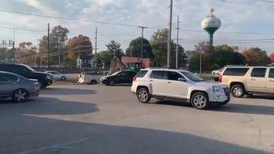 Train decapitates Truck