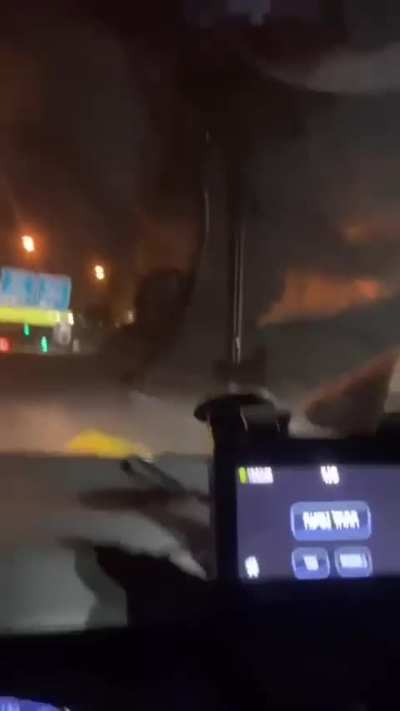 MIRACLE: An Iranian ballistic missile nearly missiles a motorist on an Israeli highway