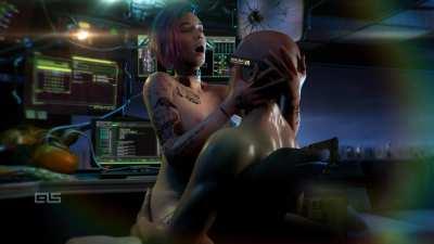 Intimate moments with Judy Alvarez (anielSzal) [Cyberpunk 2077]