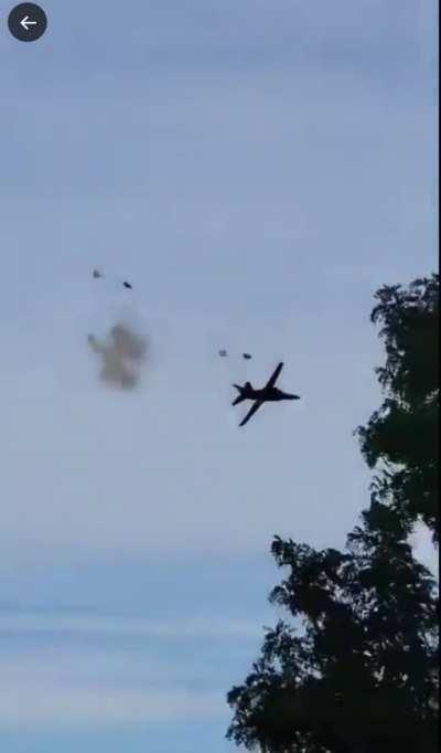 Mig-23 crash at thunder over Michigan, both pilots ejected safely.