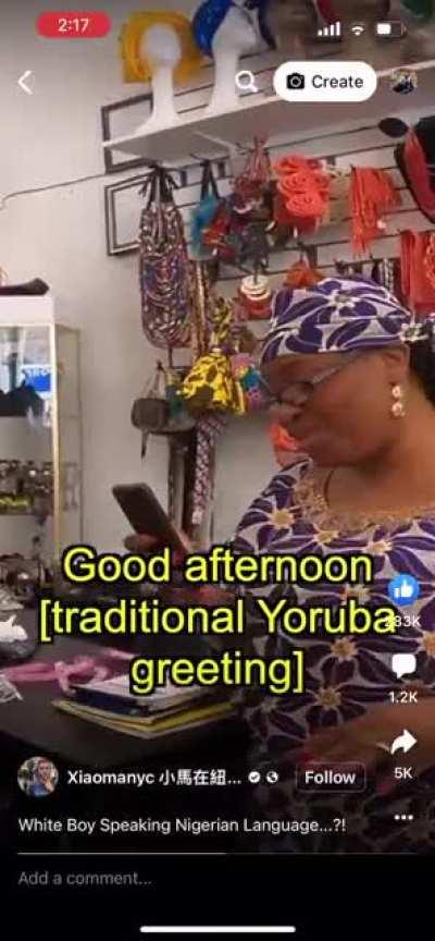 Do you speak Yoruba?