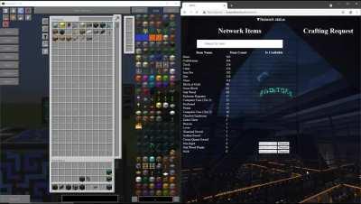 I made a website that lets you manage your Applied Energistics network from the web with OpenComputer !