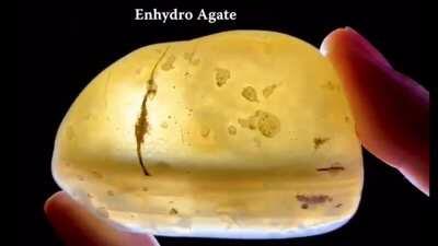 Enhydro Agate is a rock, and inside it is just water that has been trapped for millions of years