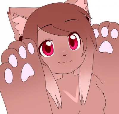 Mochas squishy paws! (By me @itsnekoamai on Twitter)