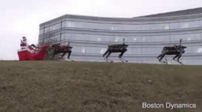 It's Christmastime at Boston Dynamics!