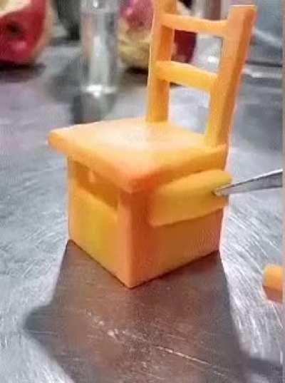 The making of carrot chair