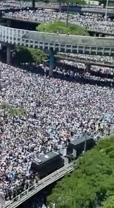 The same amount of people as the entire population of Croatia are reportedly in Buenos Aires right now (4 million)