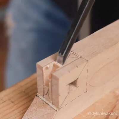 Complicated wood joint