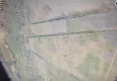 POV of a Russian Zala reconnaissance UAV being shot down by a Ukrainian FPV drone. Location unknown.