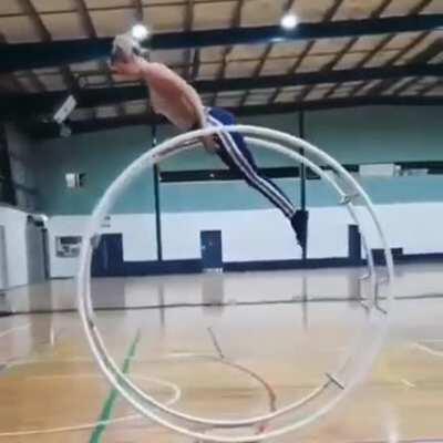 Mesmerising Wheel Gymnastics