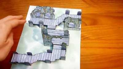 I designed a Swampy Ruins pop-up map this month. Part of our papercraft halloween bundle! 👻 It contains paper minis, maps, music, and an adventure! Find the bundle on my Patreon (or any of the other artists) 💙😄