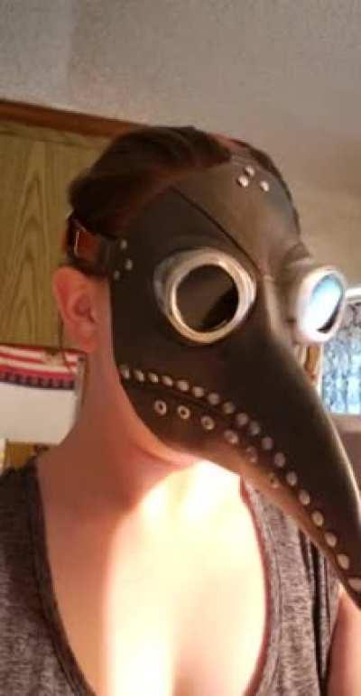 I got my mask in the mail. Maybe I should've gone with a better quality...