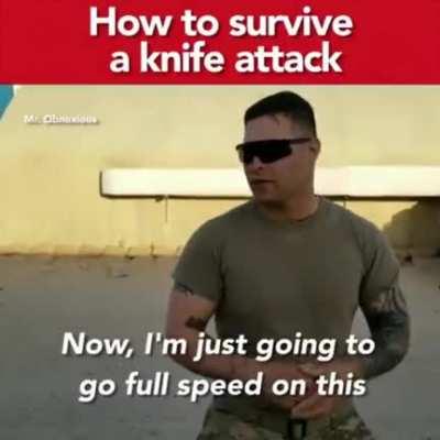 How to survive knife attack