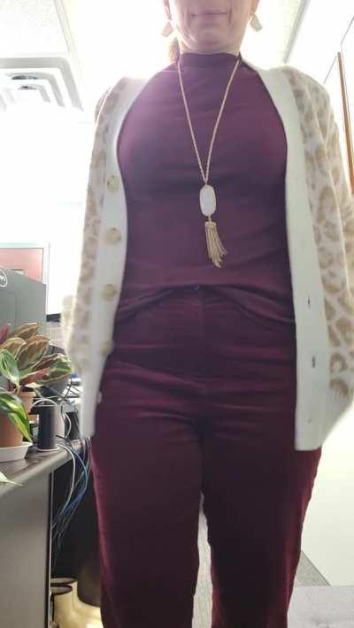 Beige Leopard and Maroon... (F)47