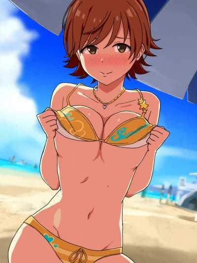 Flashing Tits Animated - ðŸ”¥ Flashing boobs in the beach : hentai || [dd] redd.tube