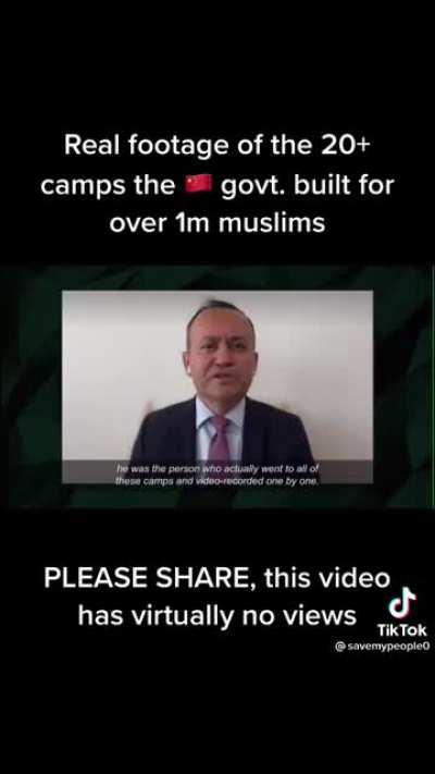 Clear footage of a chinese man showing the Uyghur muslim concentration camps!