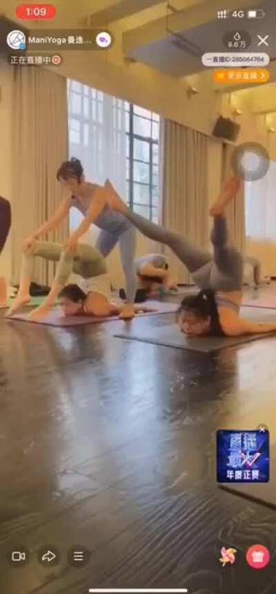 Not supposed to break dance in yoga class