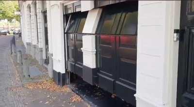 This garage door in The Netherlands