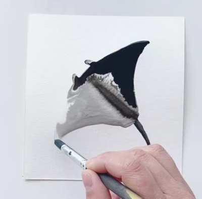 Taking water painting to the next level.