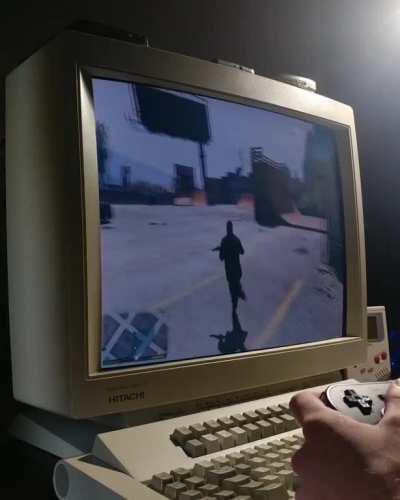 Here's GTA V on my Hitachi Superscan 21