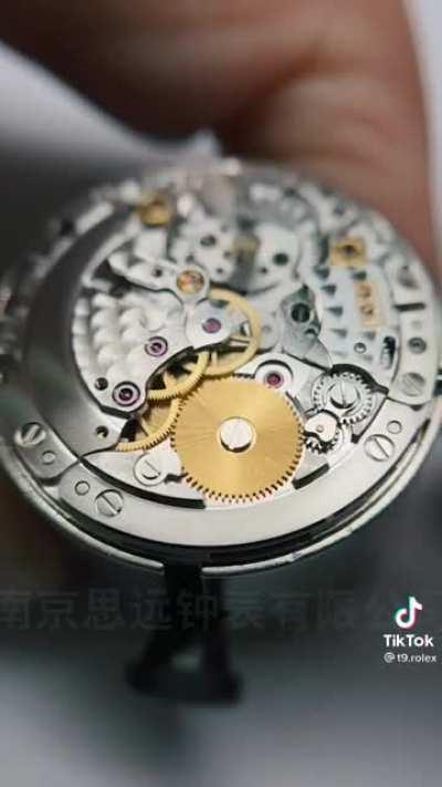 Meticulously cleaning a Rolex watch