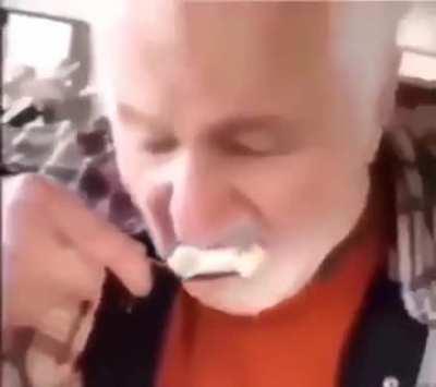 Grandpa has a stroke while eating ice-cream :(