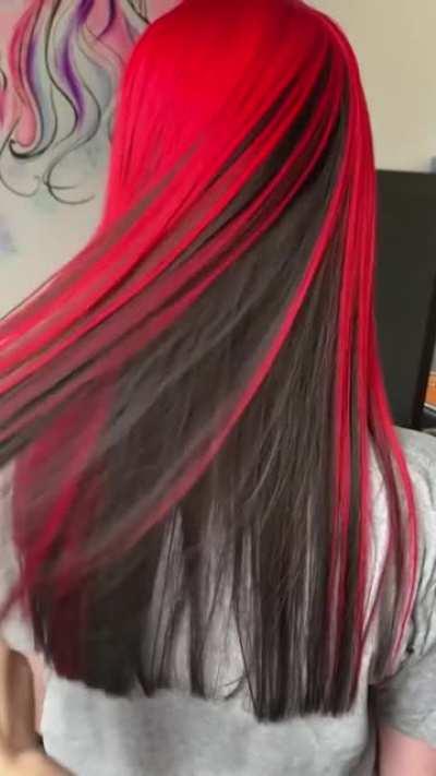 This red and black hair