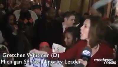 Wait, is that Gretchen Whitmer organizing a protest at the Capitol?!?