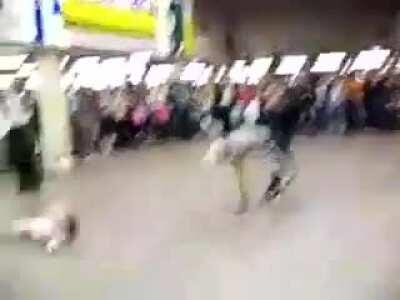 WCGW running into the performer