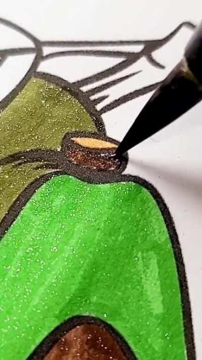 This video of sparkly colouring by Julianne Colors.