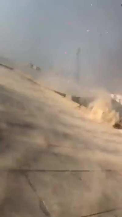 Video taken 10 meters away captures exact moment of Beirut Explosion