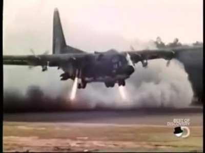 This Is A C-130 That Was Specially Modified To Land In A Stadium And Rescue Hostages In Iran In 1980: