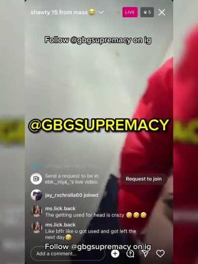 Treesh Gets Exposed On Live … Creds : @gbgsupremacy on ig