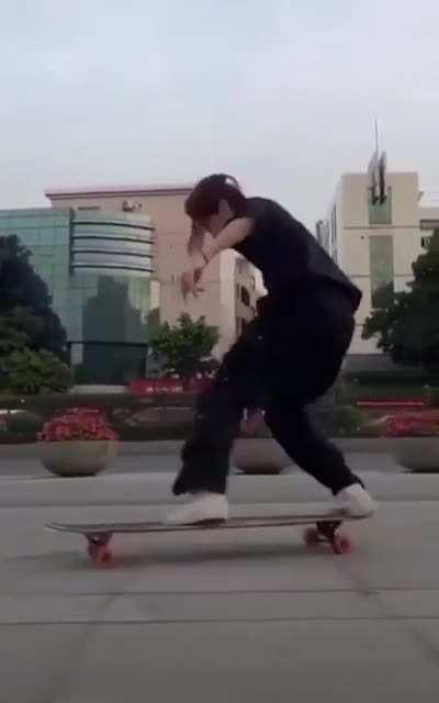 These awesome skateboarding skills